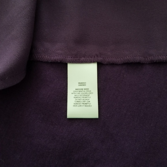 Van Heusen Purple M Shirt Blouse - Picture 6 of 7